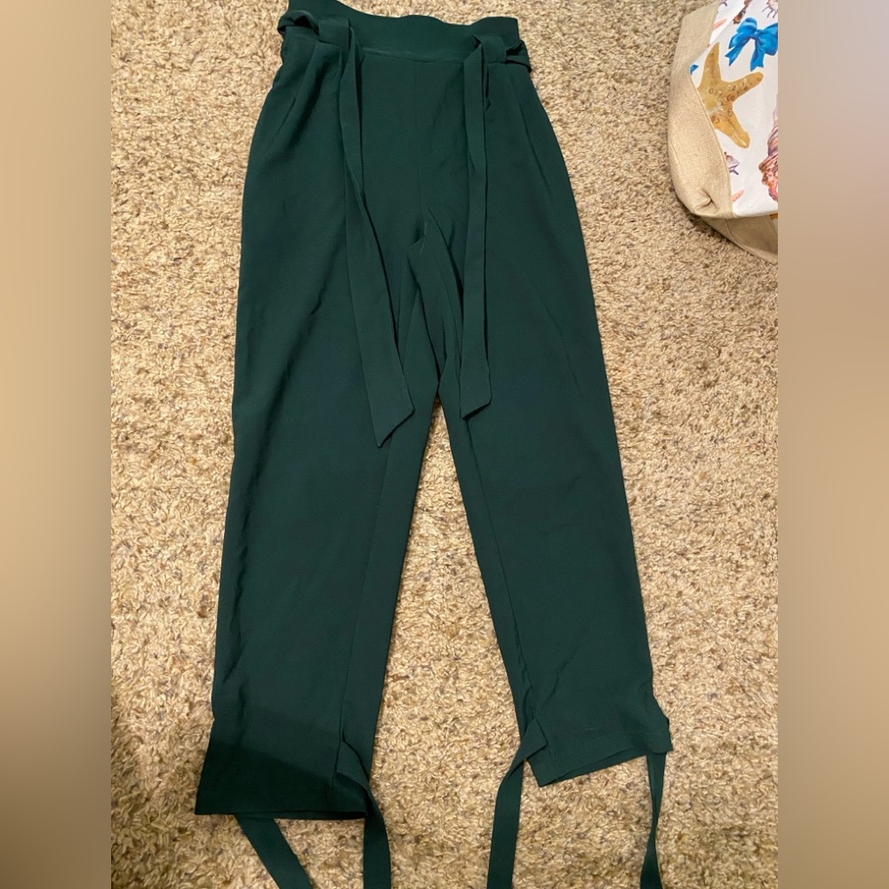 Grace Karin Dark Green Wide Leg Jumpsuit